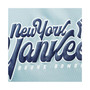 Women's Light Blue New York Yankees Open Back Twist-Tie Tank Top