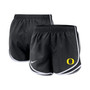Women's Black Oregon Ducks Team Tempo Performance Shorts