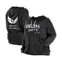 Women's Black Brooklyn Nets Plus Size 2022/23 City Edition Bi-Blend Long Sleeve Hoodie T-shirt