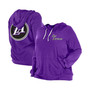 Women's Purple Los Angeles Lakers Plus Size 2022/23 City Edition Bi-Blend Long Sleeve Hoodie T-shirt