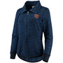 Women's Navy Chicago Bears Sport Shell We Dance Tri-Blend Full-Zip Sweatshirt