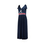 Women's Navy Atlanta Braves Game Over Maxi Dress