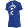 Women's Kawhi Leonard Royal La Clippers Name & Number Performance T-shirt