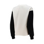 Women's White and Black Miami Heat Contrast Sleeve Pullover Sweatshirt