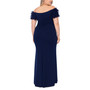 Plus Size Off-The-Shoulder Scuba-Crepe Gown