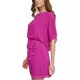 Women's Blouson Bodice Dolman-Sleeve Sheath Dress