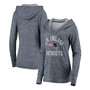 Women's Navy New England Patriots Doubleface Slub Pullover Hoodie
