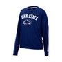 Women's Heathered Navy Penn State Nittany Lions Team Oversized Pullover Sweatshirt