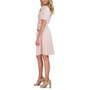 Women's Square-Neck Belted Puff-Sleeve Dress