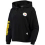 Women's Black Pittsburgh Steelers Staci Pullover Hoodie
