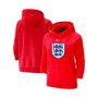 Women's Red England National Team Varsity Raglan Tri-Blend Pullover Hoodie