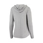 Women's Heathered Gray Chicago Bears Warm-Up Tri-Blend Hoodie Long Sleeve V-Neck T-shirt