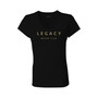 Women's Black LEGACY Motor Club Team V-Neck T-shirt