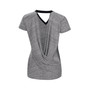 Women's Black Chicago White Sox Halftime Back Wrap Top V-Neck T-shirt