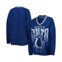 Women's Royal Indianapolis Colts Vintage-Inspired V-Neck Pullover Sweatshirt