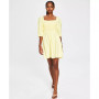 Women's Smocked Puff-Sleeve Fit & Flare Dress, Created for Macy's