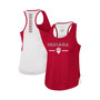 Women's Crimson Indiana Hoosiers Sachs 2-Hit Scoop Neck Racerback Tank Top