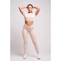 Women's Estron Recycled Rib Criss-Cross Crop Top - Mink