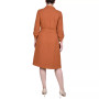 Women's Long Roll Tab Sleeve Shirtdress