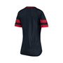 Women's by New Era Navy Washington Wizards Mesh Jersey V-Neck T-shirt