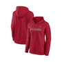 Women's Branded Red Tampa Bay Buccaneers Checklist Crossover V-Neck Pullover Hoodie