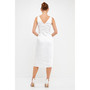 Women's Draped Twist Satin Dress