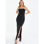 Women's Cross Front Diamante Strap Maxi Dress