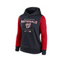 Women's Navy and Red Washington Nationals Authentic Collection Pullover Hoodie