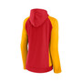 Women's Branded Red, Gold Kansas City Chiefs End Around Raglan Full-Zip Hoodie