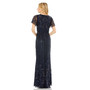 Women's Embellished Wrap Gown With Open Slit