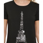 Women's Eiffel Tower T-Shirt Dress