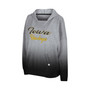 Women's Heathered Gray Iowa Hawkeyes On Wednesdays Dip-Dye Pullover Hoodie