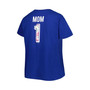Women's Royal Los Angeles Dodgers Plus Size Best Mom Ever V-Neck T-shirt