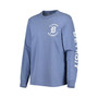 Women's Blue Detroit Tigers Team Pigment Dye Long Sleeve T-shirt