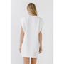 Women's Folded Detail Mini Dress