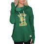 Women's Green Baylor Bears Funnel Neck Pullover Sweatshirt