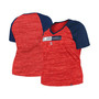 Women's Red St. Louis Cardinals Plus Size Space Dye Raglan V-Neck T-shirt