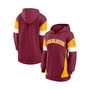 Women's Branded Burgundy, Gold Washington Commanders Lock It Down Pullover Hoodie