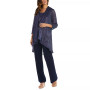 Petite 3-Pc. Metallic Jacket, Necklace Top & Pants Set