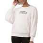 Women's White Seattle Seahawks Milestone Tracker Pullover Sweatshirt