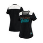 Women's Branded Black San Jose Sharks Iconic V-Neck T-shirt