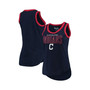 Women's Navy Cleveland Guardians Varsity Tank Top