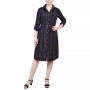 Petite 3/4 Roll Tab Sleeve Shirtdress