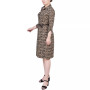 Petite 3/4 Roll Tab Sleeve Shirtdress