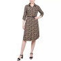 Petite 3/4 Roll Tab Sleeve Shirtdress