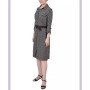 Petite 3/4 Roll Tab Sleeve Shirtdress