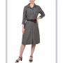 Petite 3/4 Roll Tab Sleeve Shirtdress