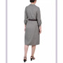 Petite 3/4 Roll Tab Sleeve Shirtdress