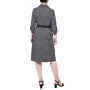 Petite 3/4 Roll Tab Sleeve Shirtdress