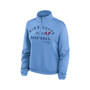 Women's Light Blue Minnesota Twins Rewind Splice Half-Zip Sweatshirt